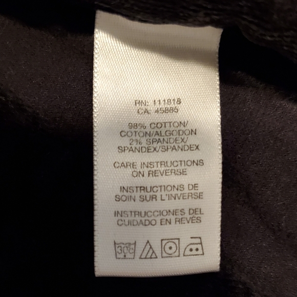 Michael Kors Black Straight Leg Stretch Corduroy Pant Trouser Womens Size 6 - Picture 5 of 8